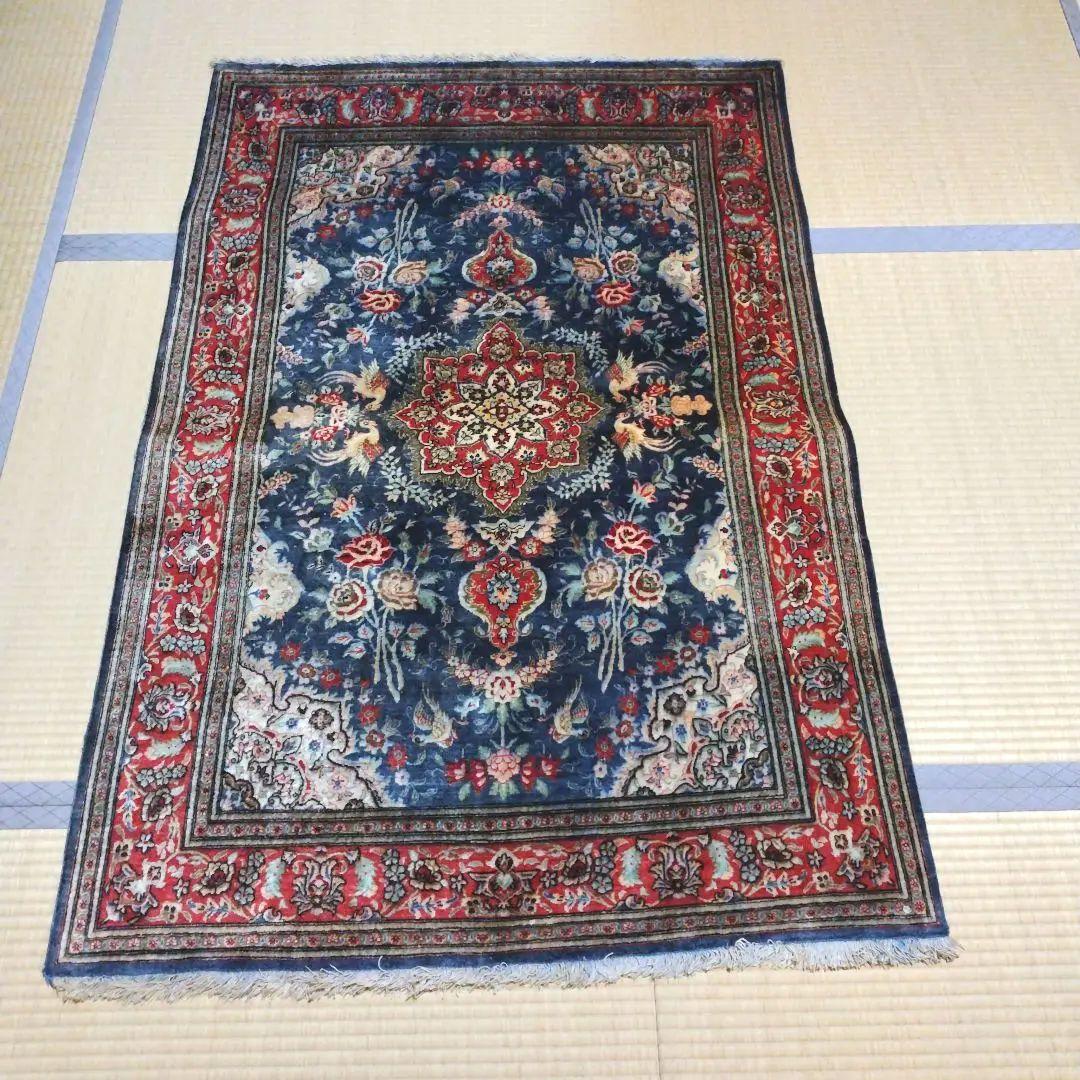 ペルシャじゅうたん ペルシャ絨毯 ナイン産 約98cm x 150cm｜SATHI RUGS