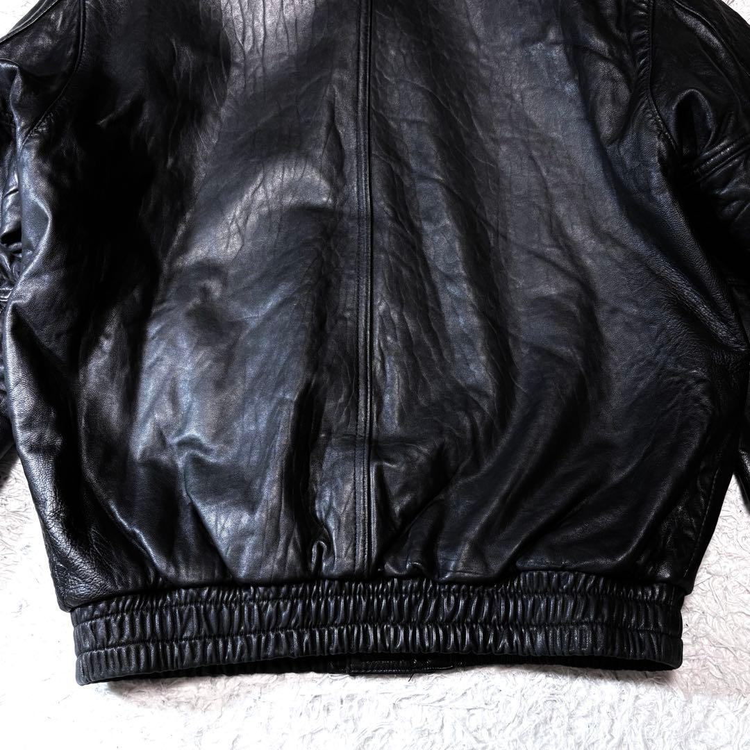 00s ブラック A-2 短丈レザージャケット y2k - メルカリ