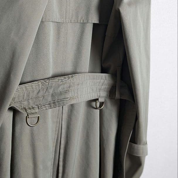 アクアスキュータム　トレンチコート　キングスウェイ　90s　カーキ　英国製　古着