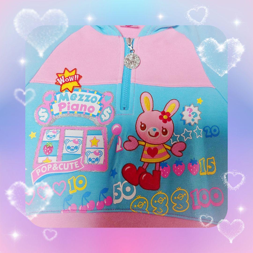 ❤メゾピアノ❤ミミポポ✨みみぽぽ✨フード付きワンピース✨平成レトロ