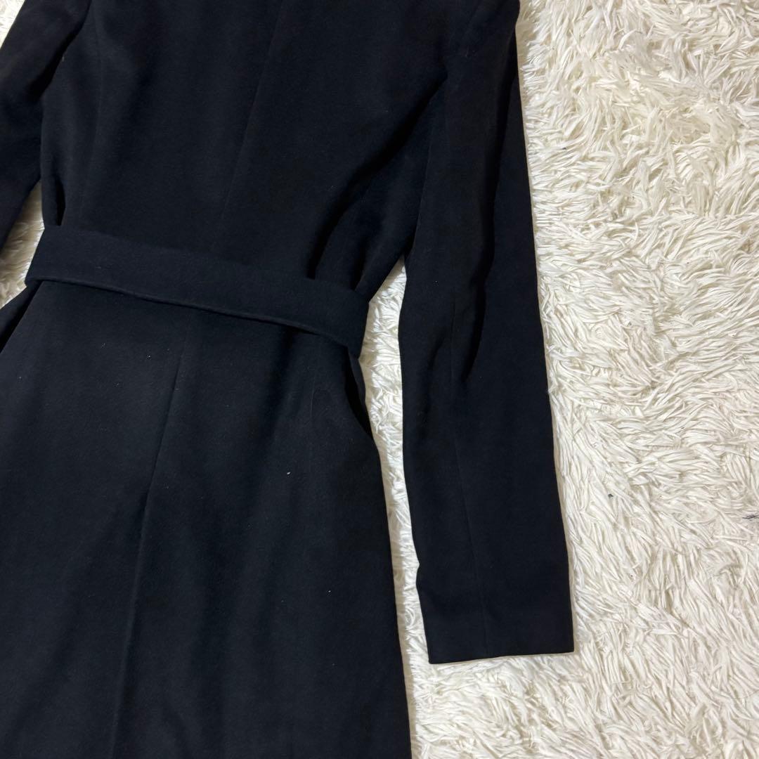 【美品】ANAYI アナイ カシミヤ100％ ロングコート フォックスファー