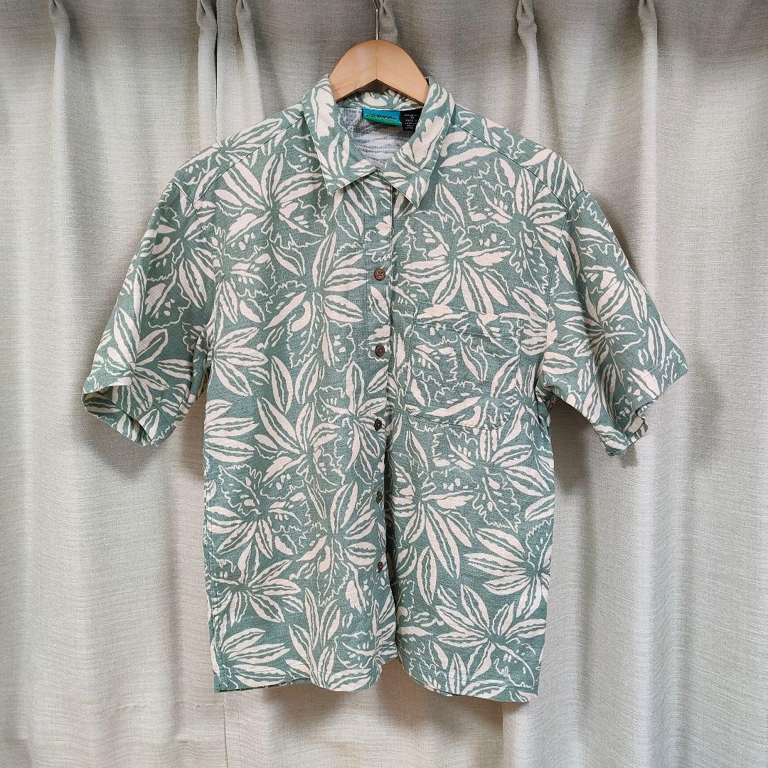 パタゴニア パタロハ 90s リーフ アロハ M ヤシの木タグ パームツリー