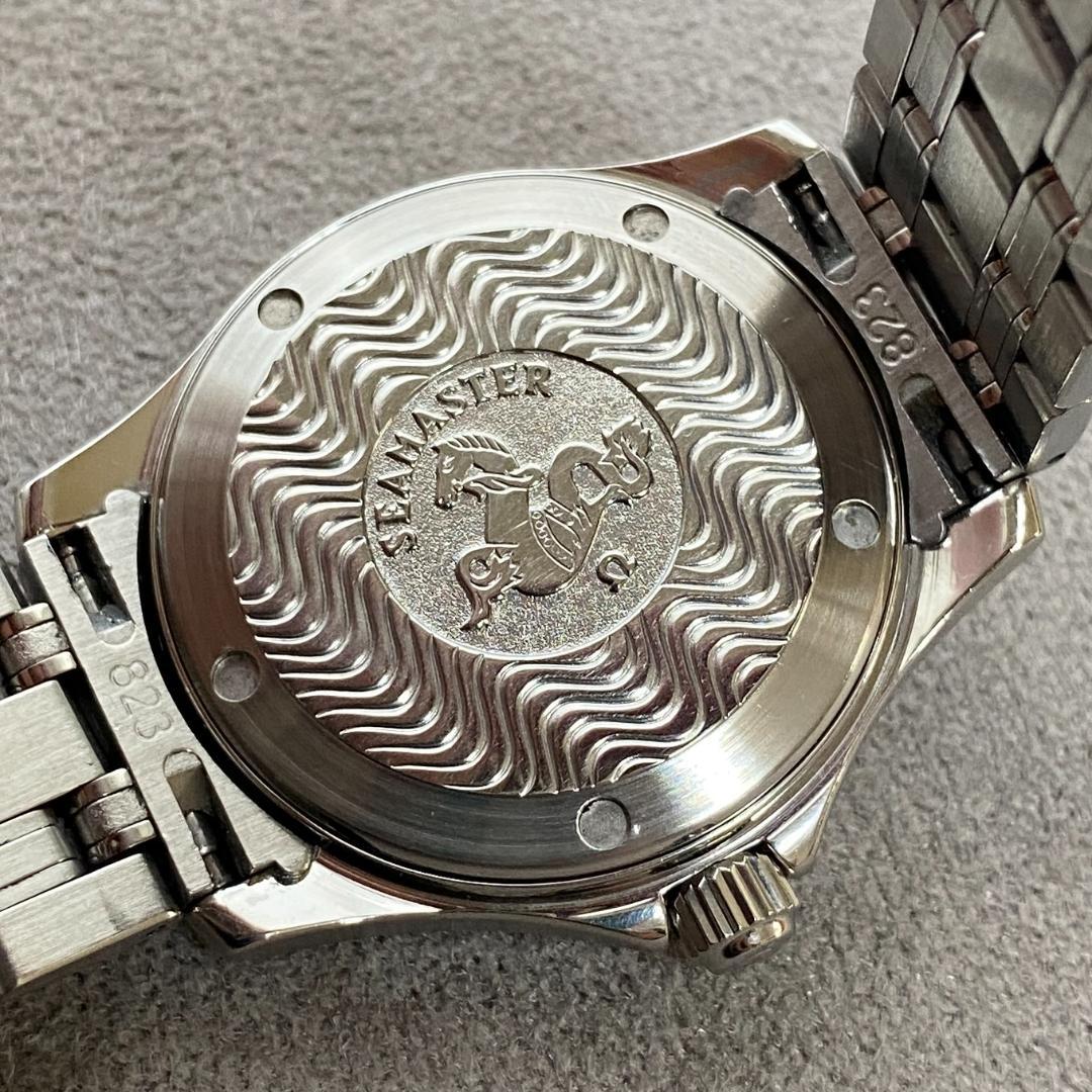 OH済 箱付き オメガ シーマスター 120 クロノメーター 青文字盤 自動