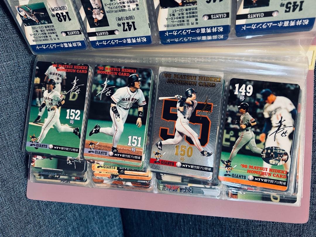 松井秀喜ホームランカード 542枚 フォルダー6冊&おまけ（16枚）付