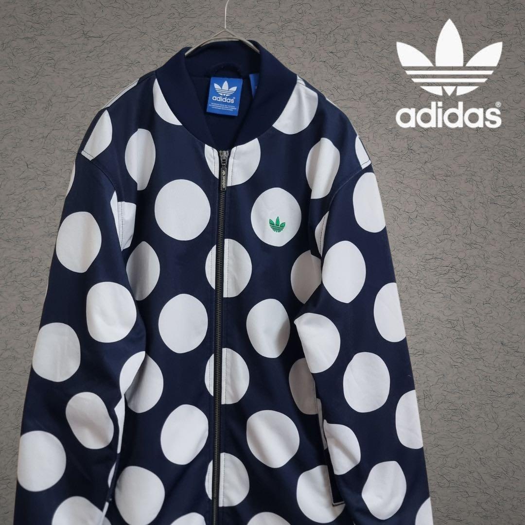 アディダス トラックジャケット 水玉 スタンスミス 刺繍 韓国 古着 L