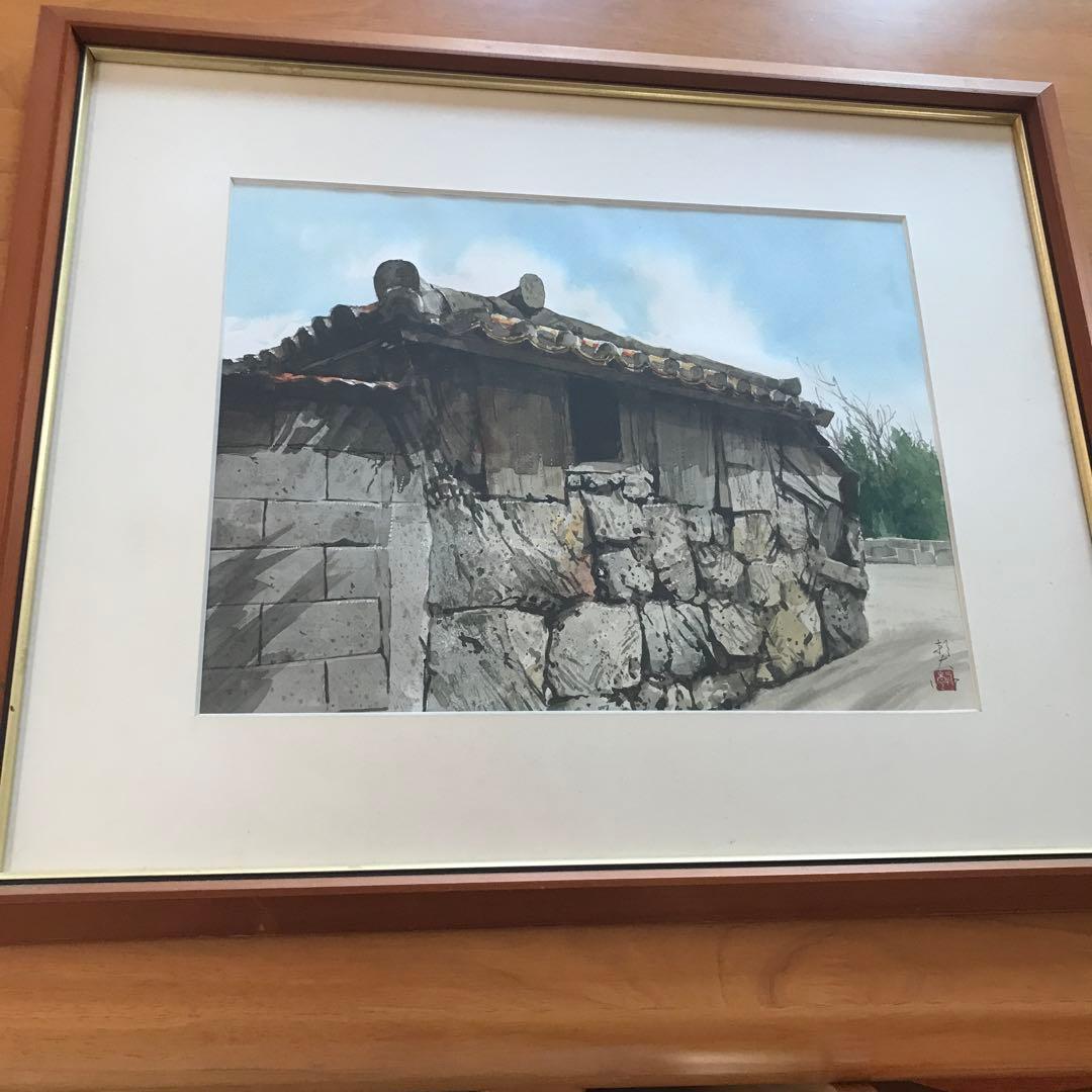 与那覇朝大　水彩画 Yahoo!オークション - 【GLC】与那覇朝大 「女性像」 画廊取扱・水彩10