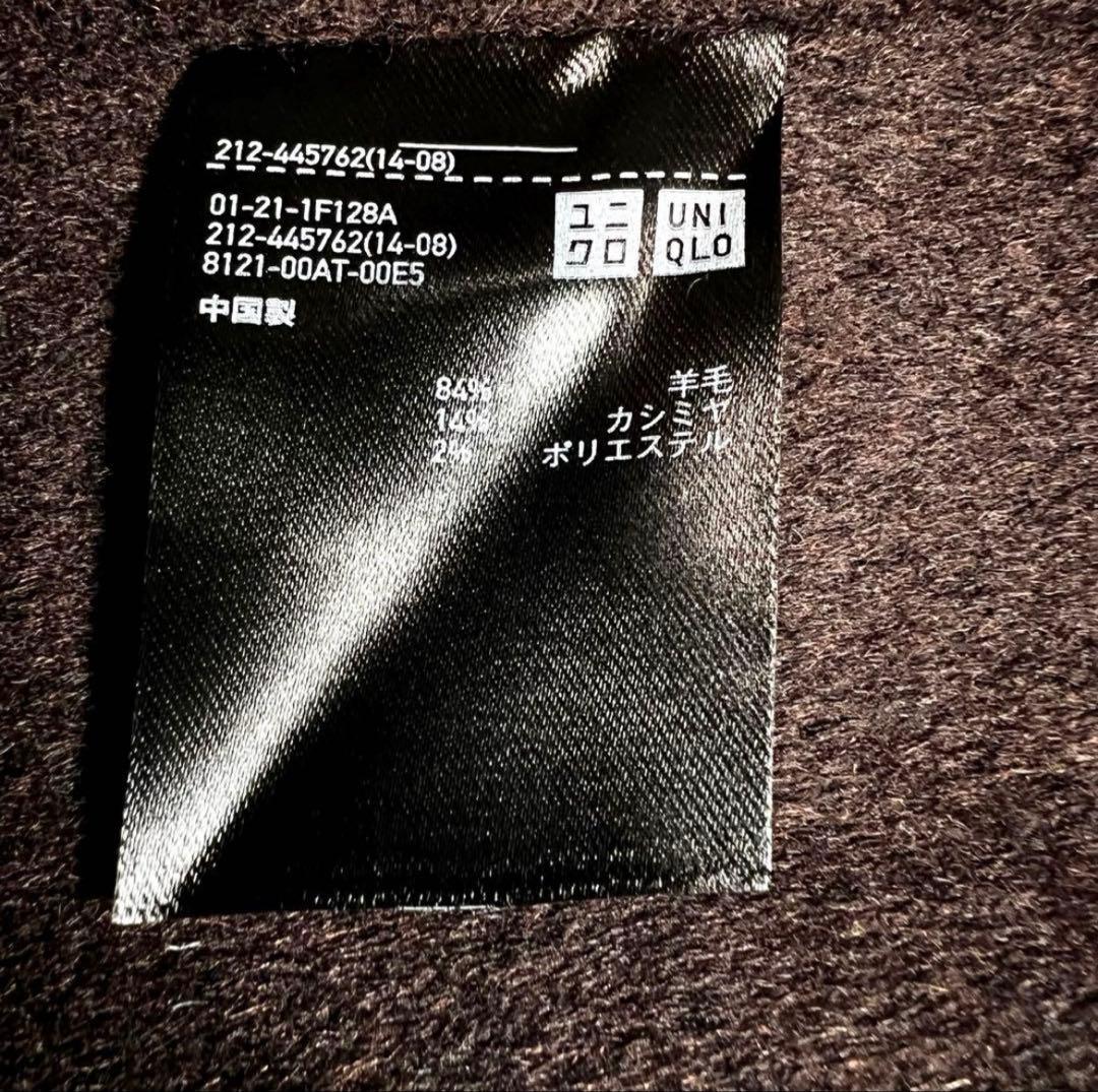 ＋J 　レディース　カシミヤ混　ベルテッドリバーコート　ブラウン　L 美品