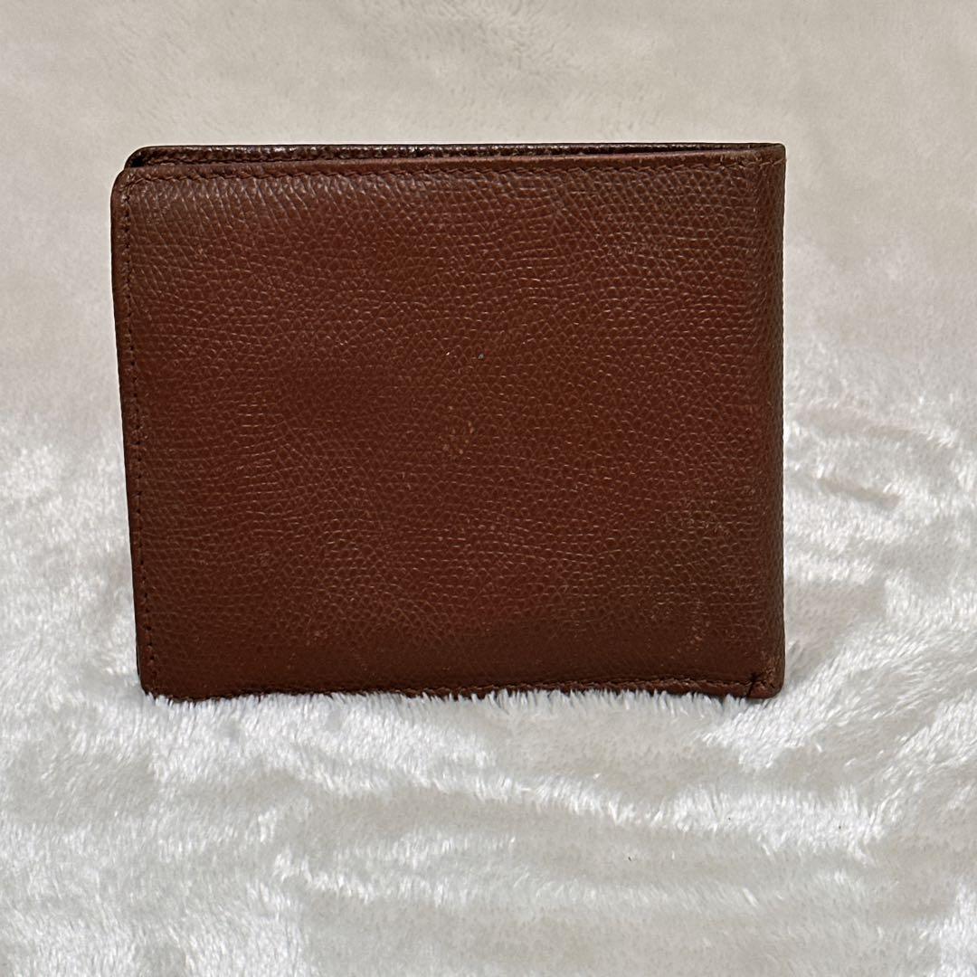 CELINE セリーヌ 二つ折り財布 ブラウン レザー 本革 メンズ