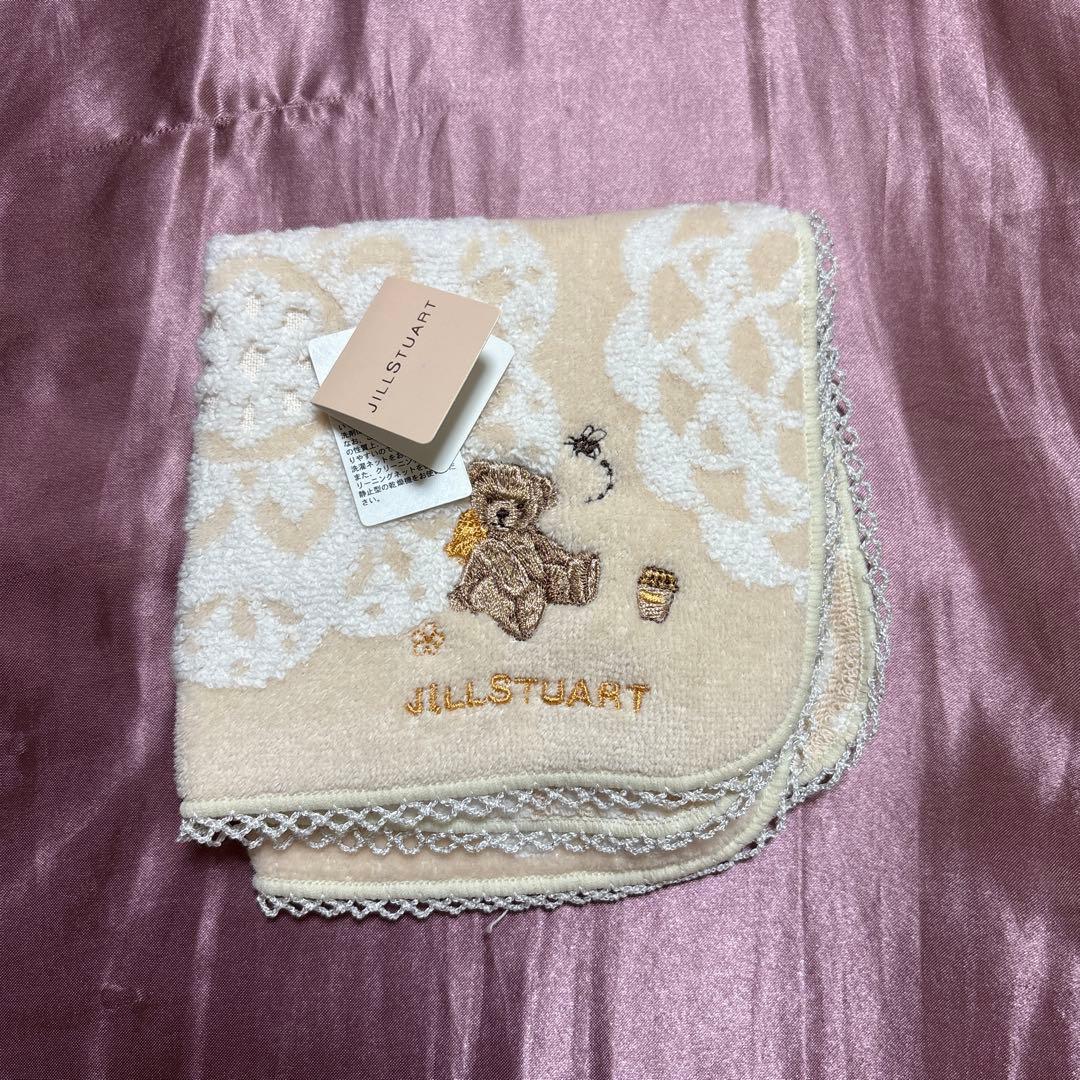 JILLSTUART クマ刺繍 タオルハンカチ ジルスチュアート - メルカリ