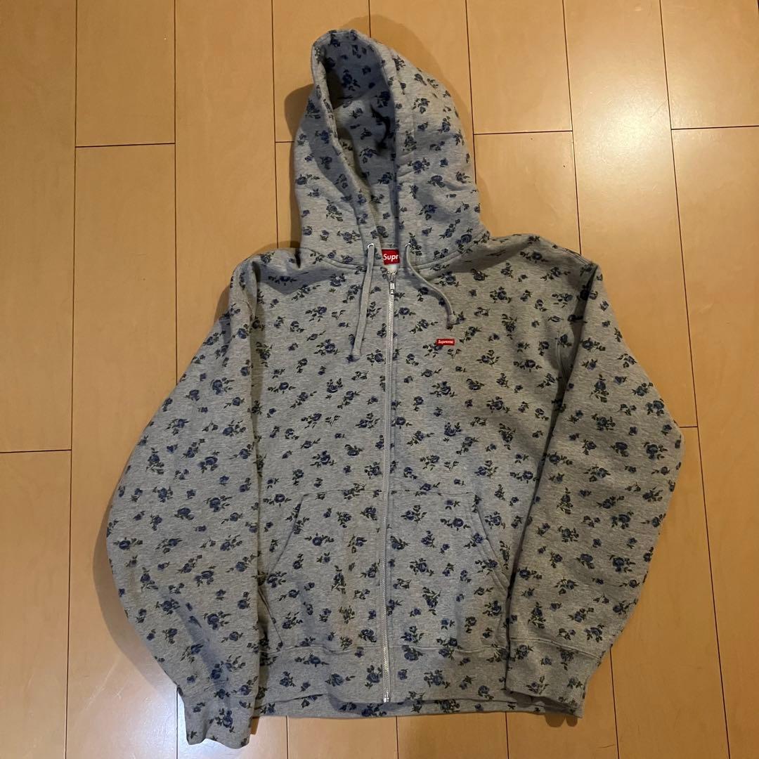 Supreme Small Box Zip Up Hooded flower L - メルカリ