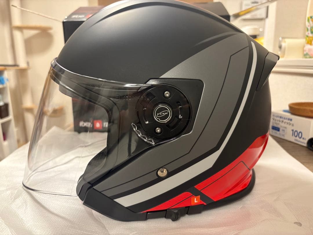 aprilia ジェットヘルメット Lサイズ 新品未使用 YAMAHA ヤマハ バイク用 ジェットヘルメット YJ-22II ゼニス パール