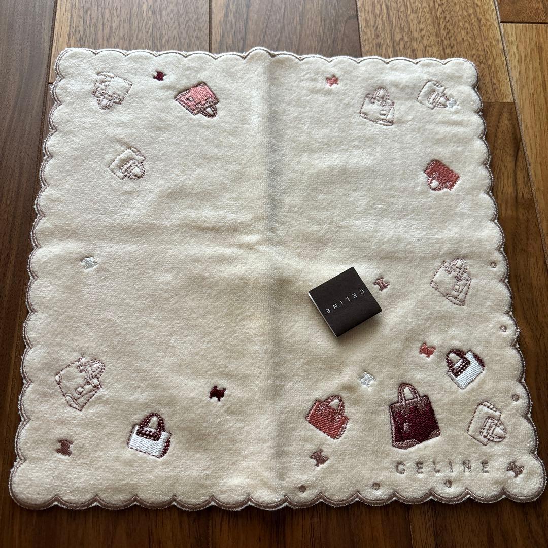 nao様専用】新品 セリーヌ マカダム柄 ハンドタオル タオルハンカチ 4枚