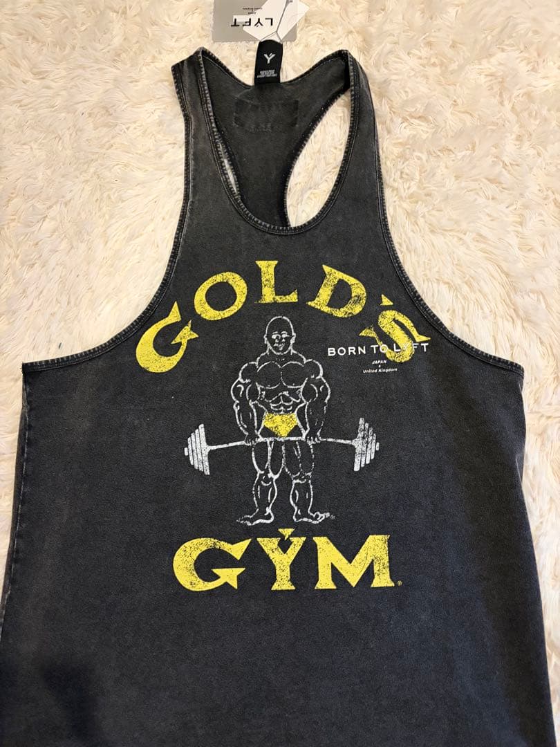LYFT ゴールドジム コラボ タンクトップMサイズ黒 LYFT ゴールドジム コラボ タンクトップMサイズ黒 - メルカリ