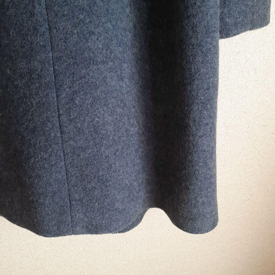 KUMIKYOKU ブークレウールチェスターコート　ブルーグレー組曲大きいサイズ