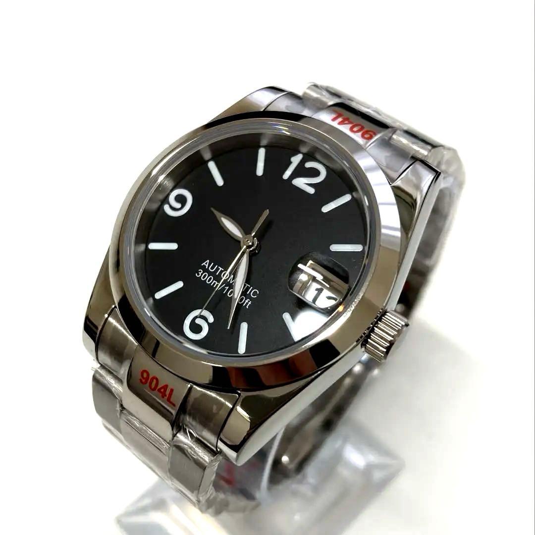 MODカスタム NH35 36mm 未使用 ノーロゴ ブラック 黒 時計 - メルカリ