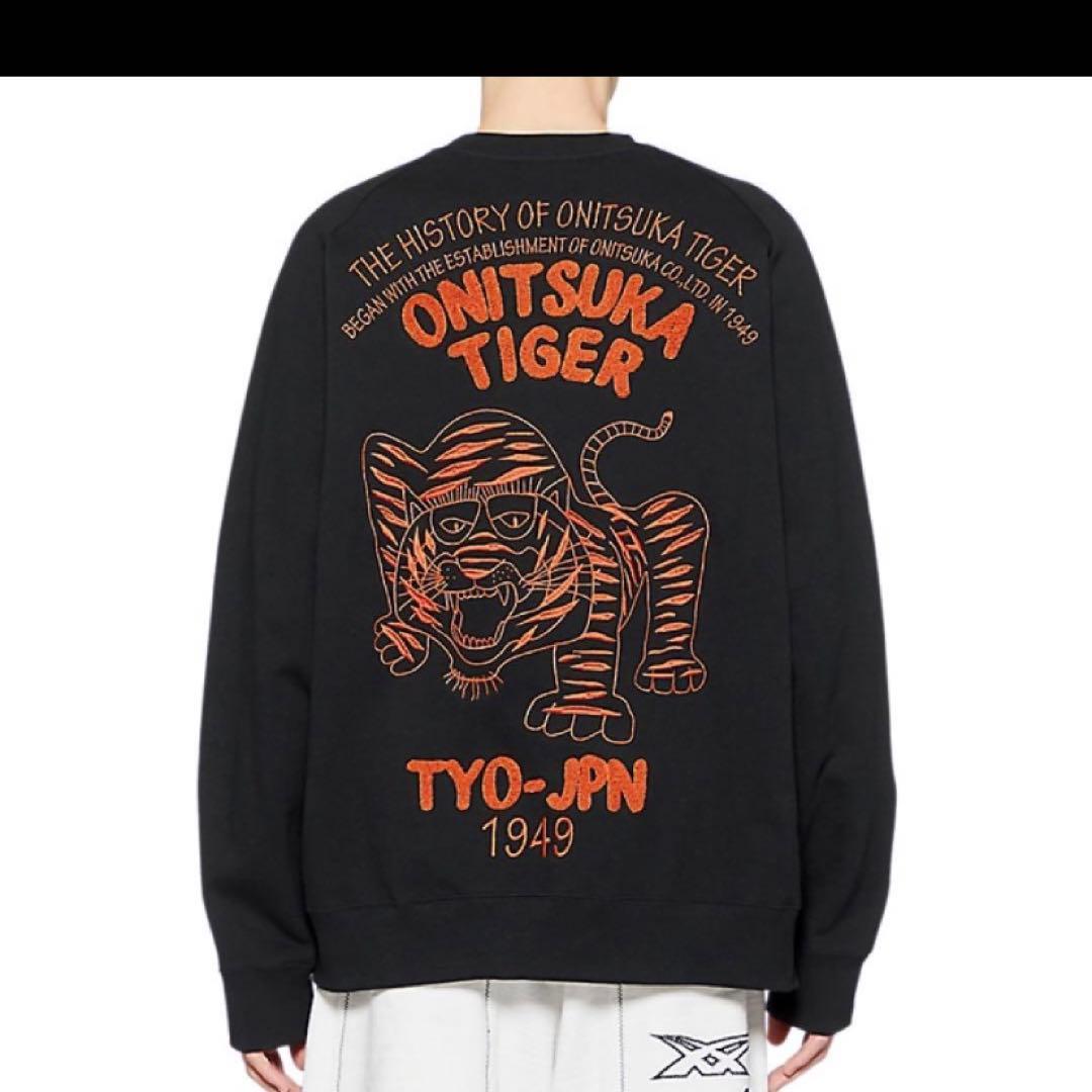 ONITSUKA TIGER オニツカタイガー スウェット 刺繍トレーナー - メルカリ