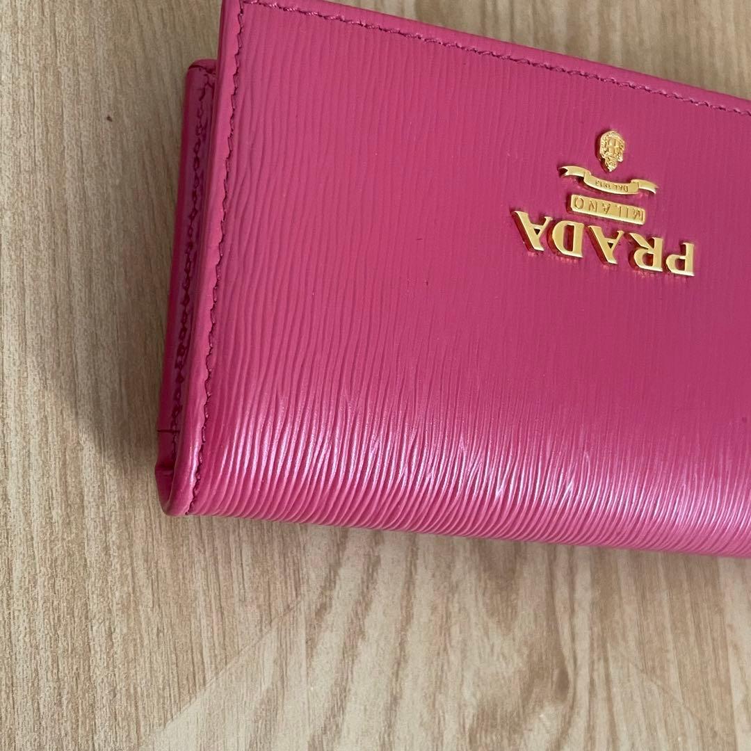 極美品 PRADA プラダ カードケース パスケース 名刺入れ ピンク - メルカリ