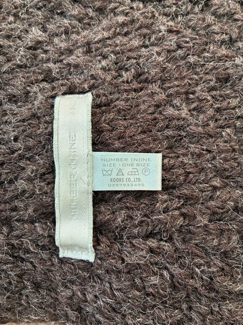 【美品】NUMBER (N)INEナンバーナイン02AWジョージ期マフラー 初期