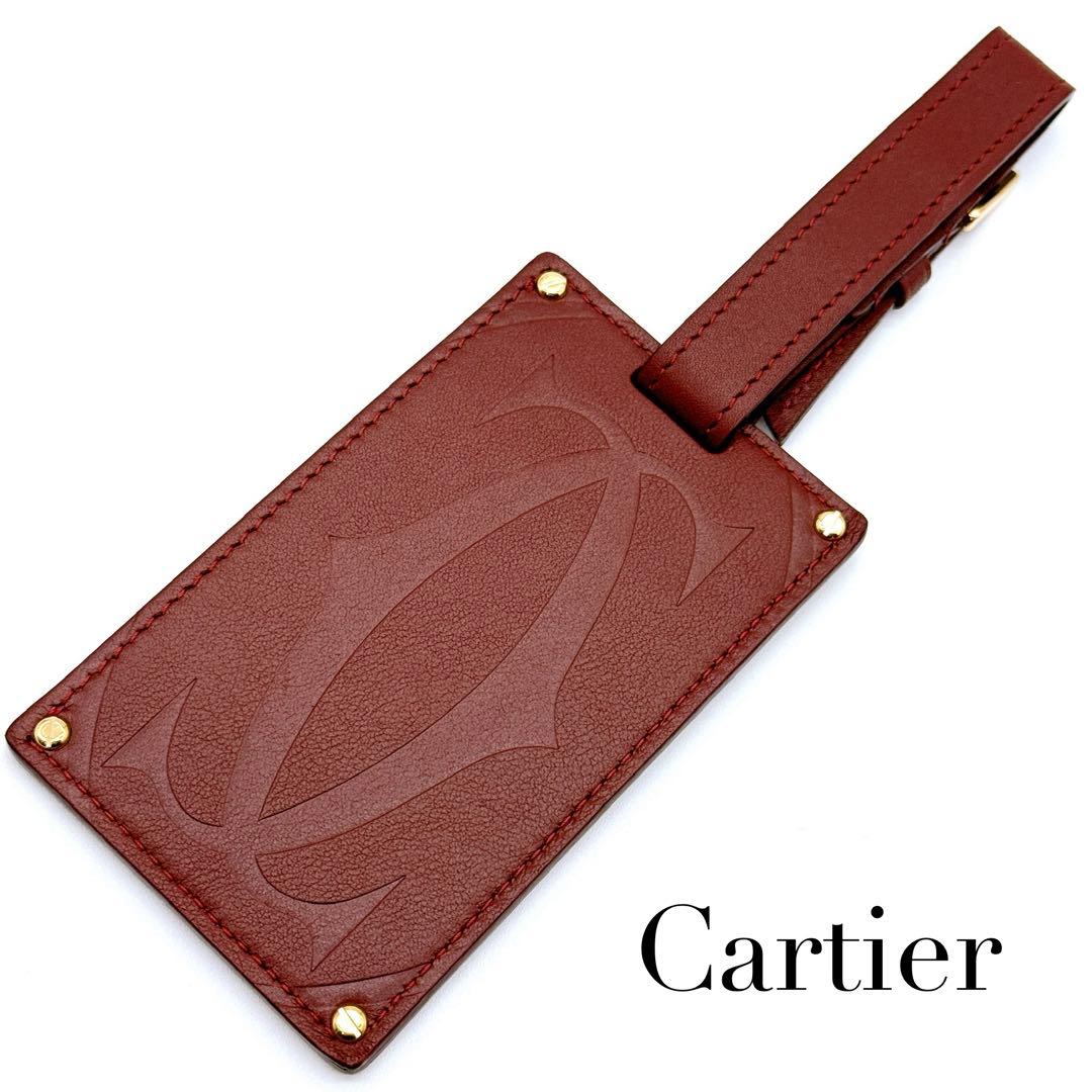 新品✨ カルティエ マストライン レザー ネームタグ バッグチャーム