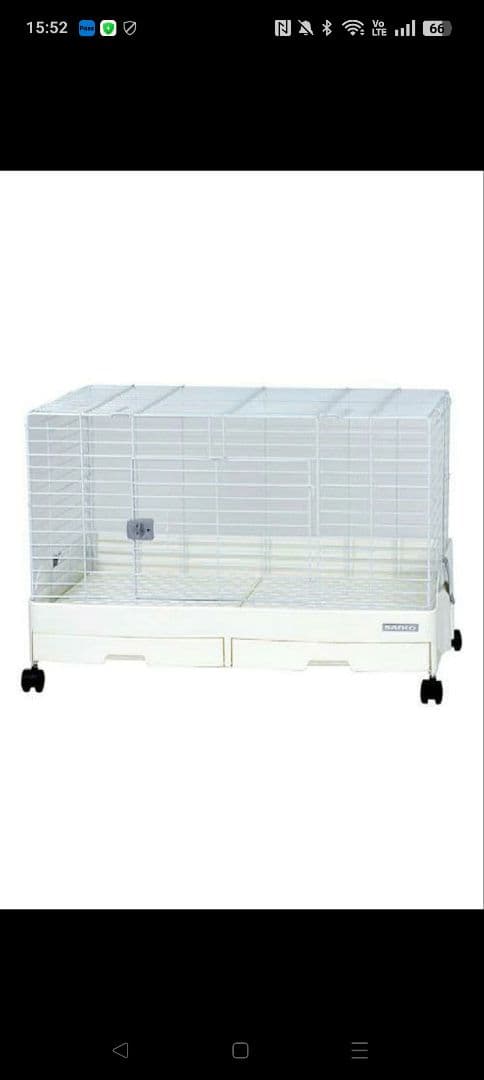 イージーホームEVO80ホワイト 小動物用ケージ キャスター付き イージーホーム うさぎケージ 三晃商会 イージーホーム・エボ80 WH