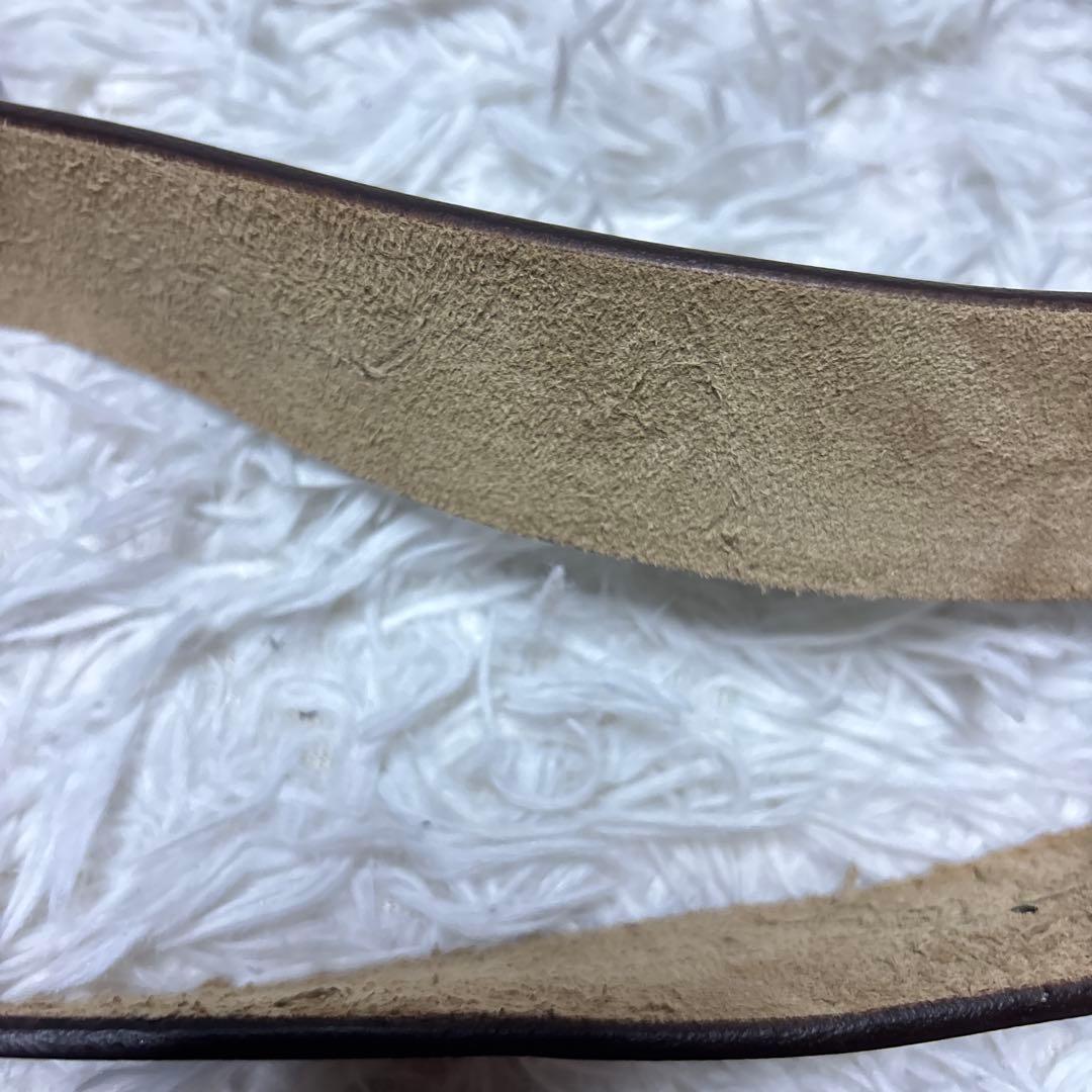 GUCCI グッチ ペガサス ベルト シルバーバックル 本革レザー カーキ