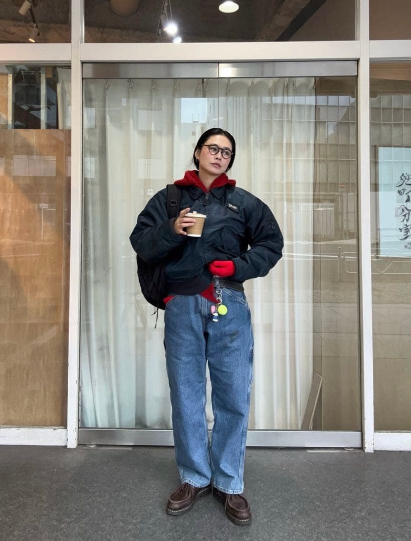 激レア田中シェン着Schott NYC flight jacket L Navy - メルカリ