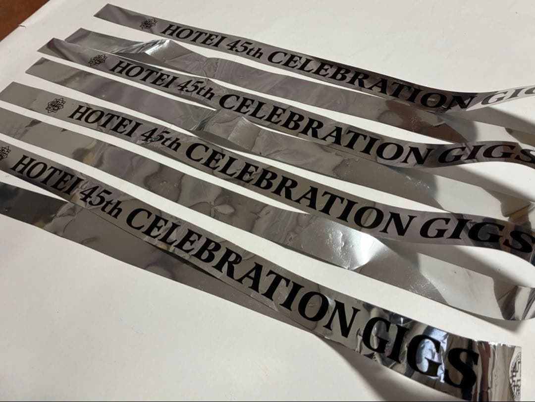布袋寅泰 HOTEI 45th CELEBRATION GIGS 銀テープ4本 - メルカリ
