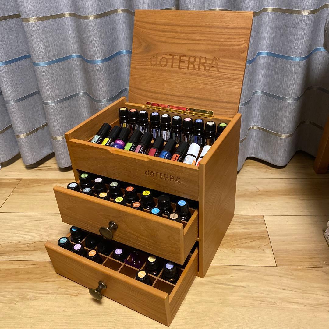 新品✳︎未使用】ドテラ doTERRA ウッドボックス 3段 木箱＋アロマ