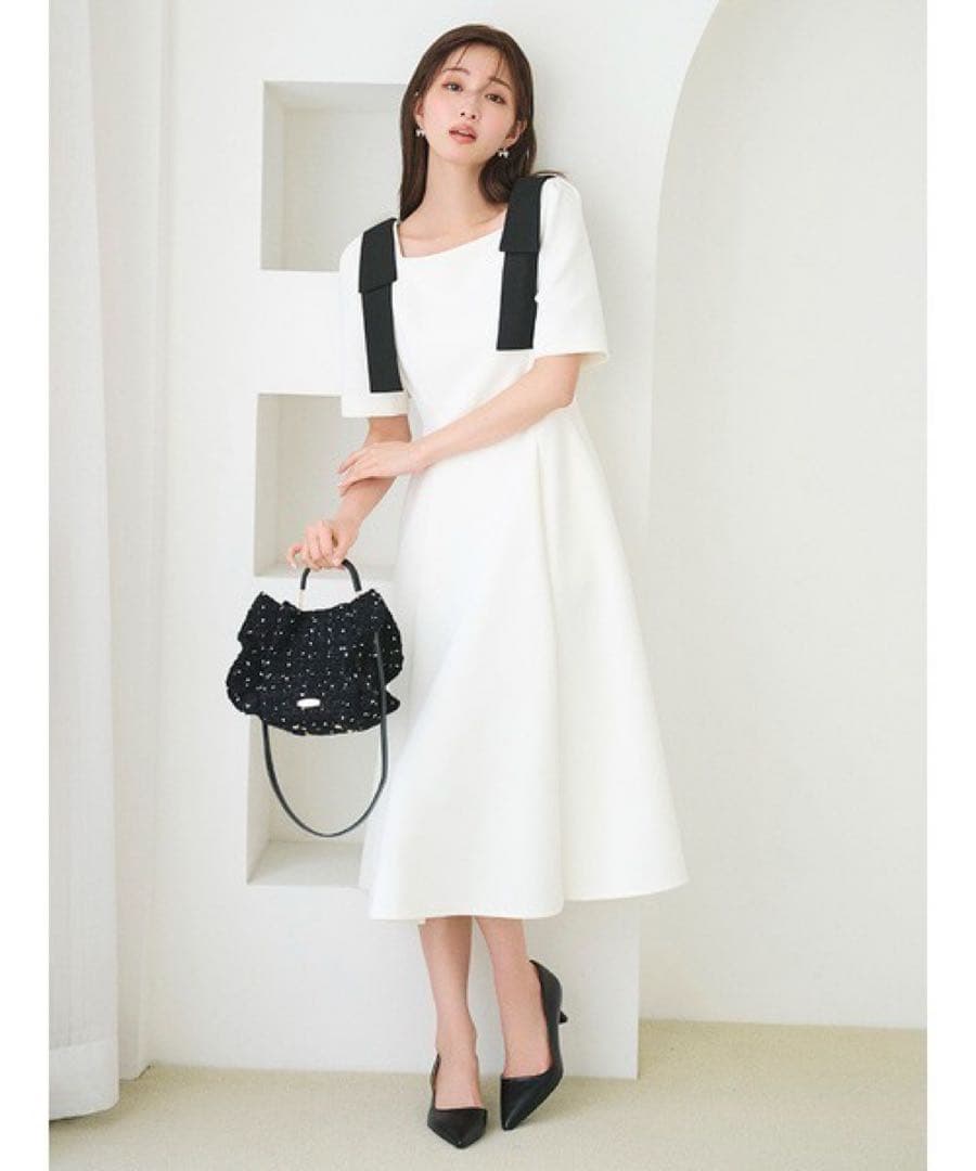 CELFORD セルフォード ショルダーリボンワンピース 36 - メルカリ