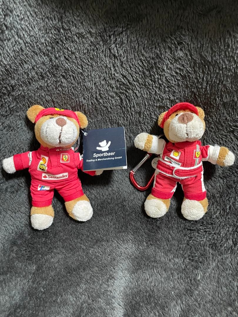 2個セット Ferrari フェラーリ ベアー くま ぬいぐるみ キーホルダー