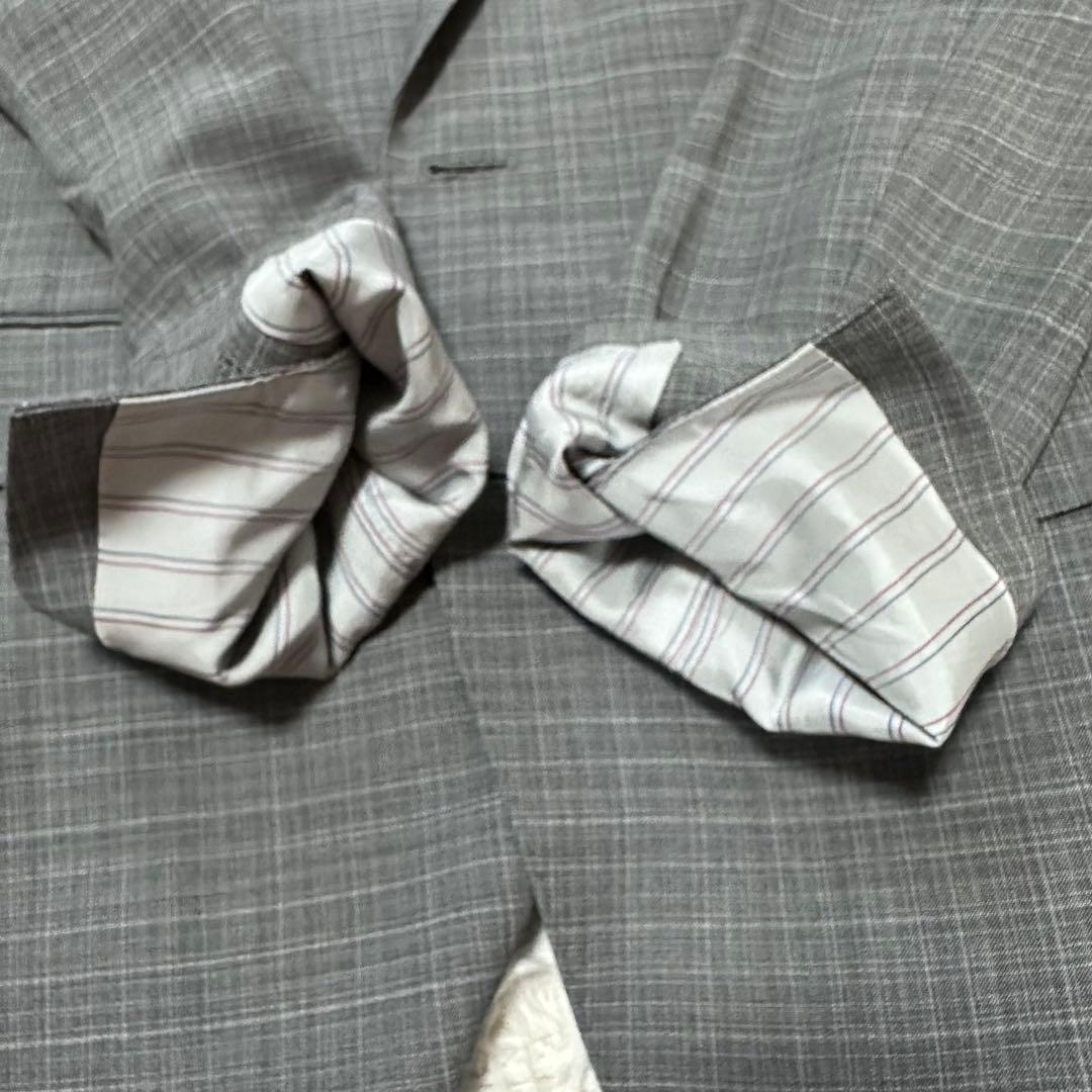 rrr様専用SUIT SELECT FINTES生地 グレー チェック スーツ スーツ