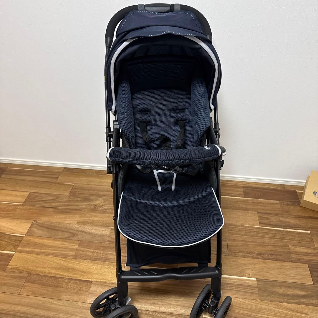 ネイビー 折りたたみ式 ベビーカー「デ・ヨーネレジェe」 - メルカリ