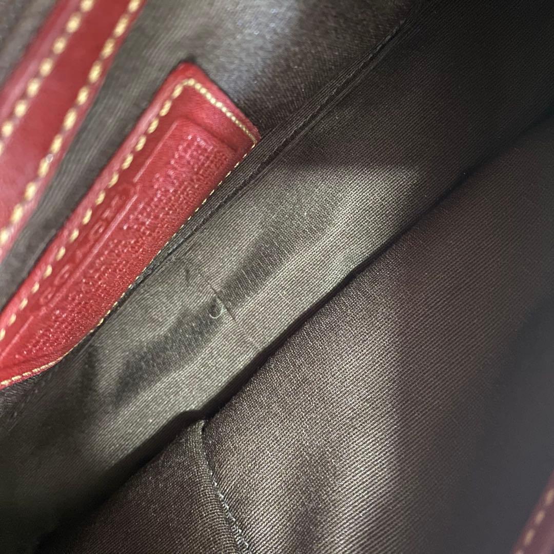 COACH コーチ ワンショルダーバッグ 7592 赤系 エンジ系 D16