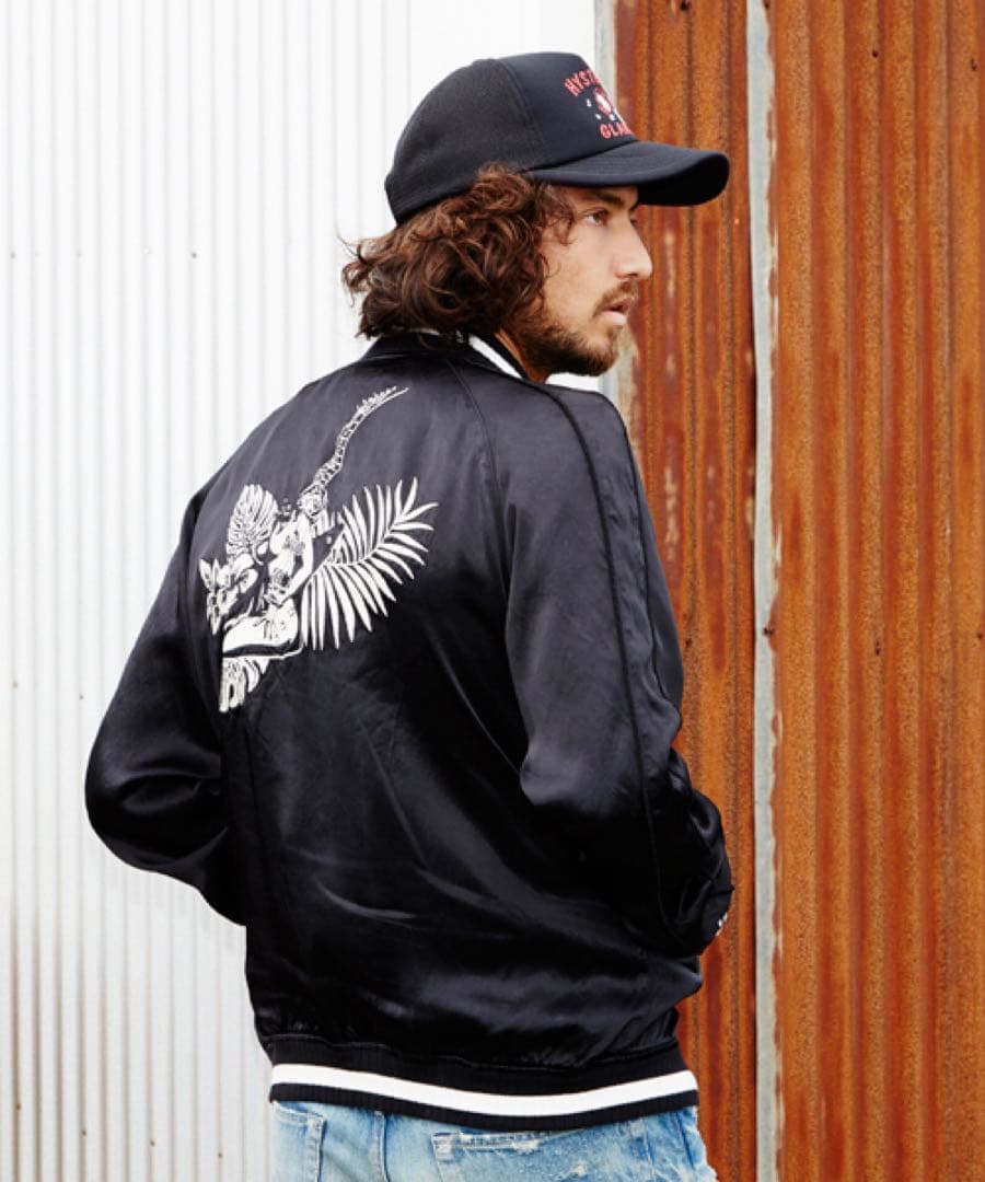 ヒステリックグラマー 野口強 ギターガール 刺繍 スカジャン コラボ