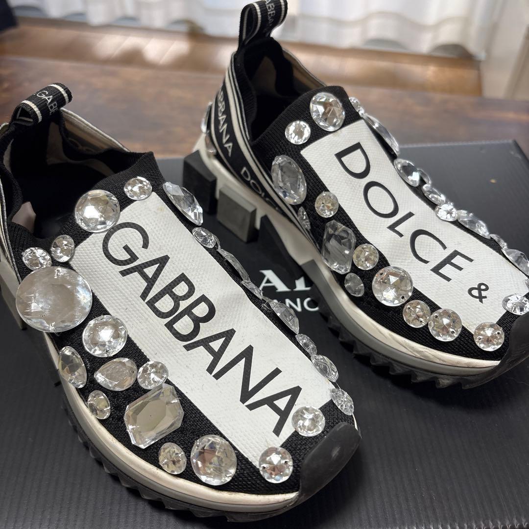 DOLCE&GABBANA サイズ22.5から23.0 キラキラスニーカー DOLCE&GABBANA - ドルガバ キラキラストーンシューズの通販 by MCRS