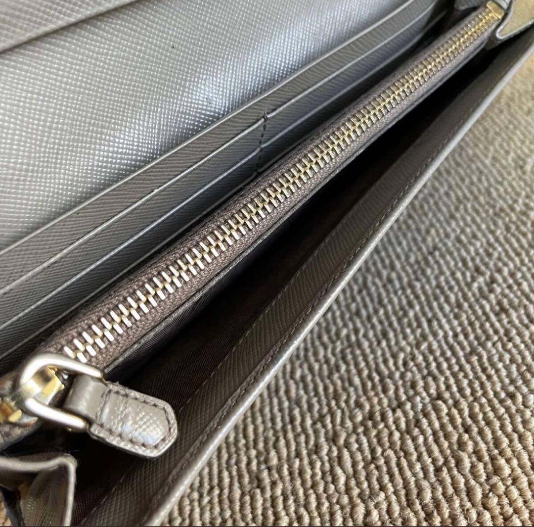 美品 PRADA プラダ サフィアーノレザー 長財布 ロングウォレット