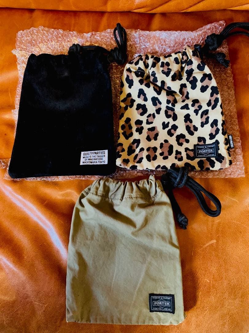 巾着 WAKOMARIA ワコマリア シープ レオパード ミリタリー - メルカリ