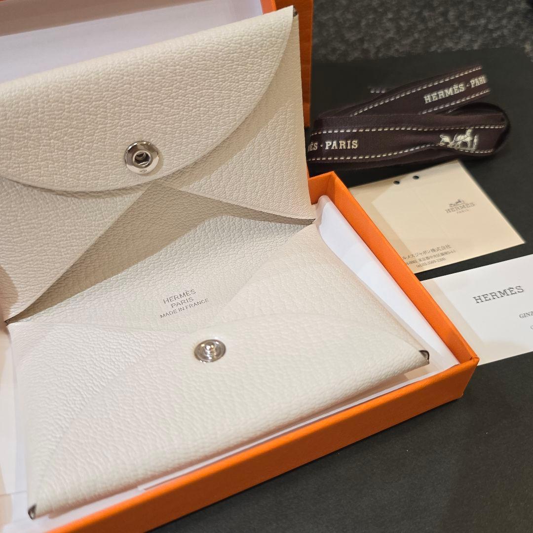 【新品未使用】HERMES エルメス カードケース カルヴィ ナタ