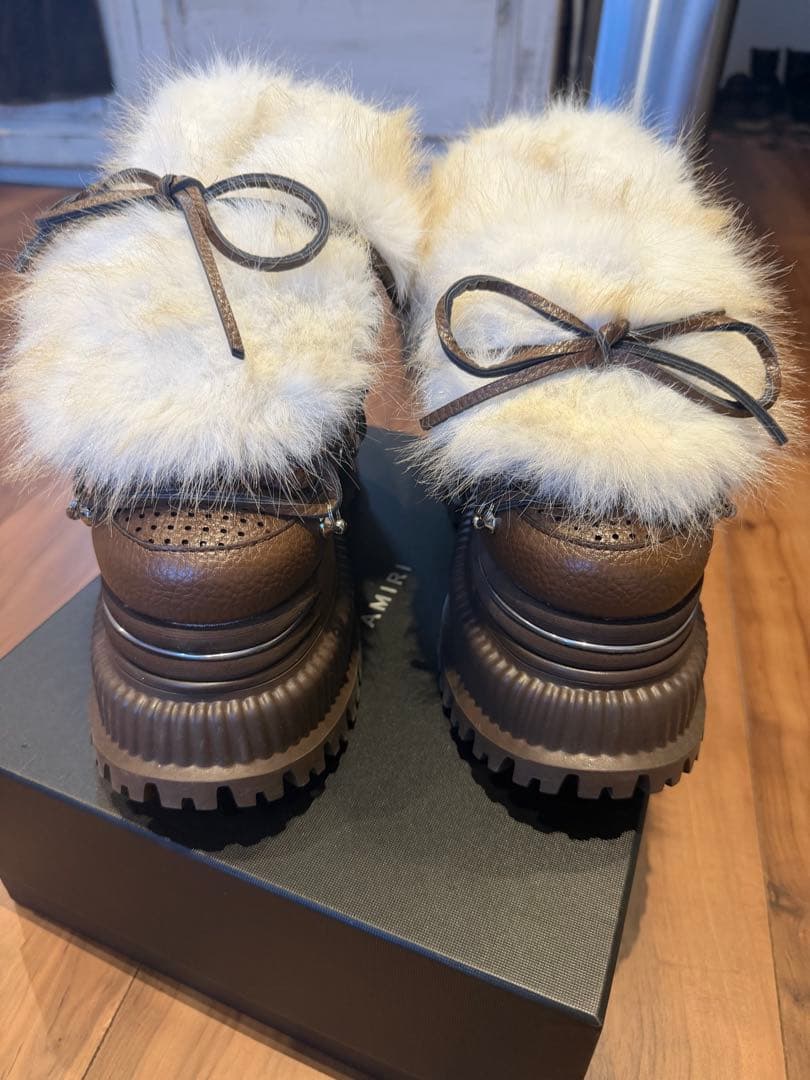 yelloLizi Platform Short Boots ブラウン - メルカリ