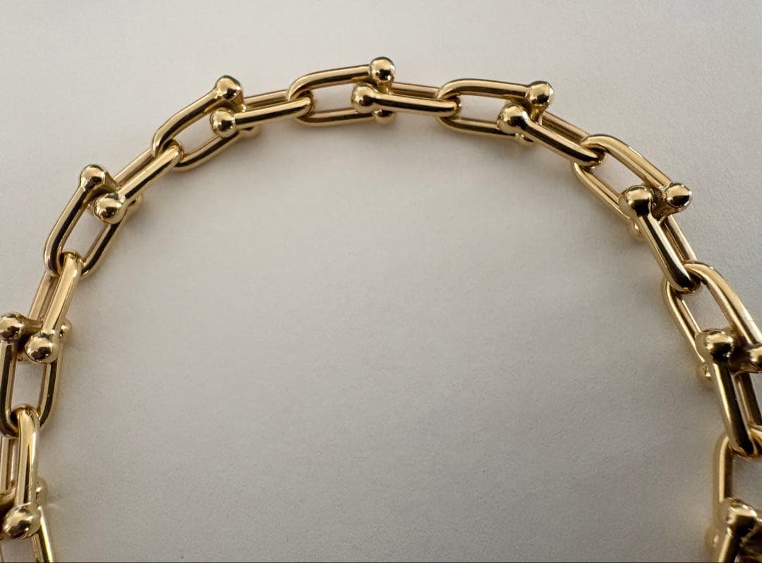 TIFFANY【ユニセックス】ティファニーハードウェアブレスレット 18Y SM