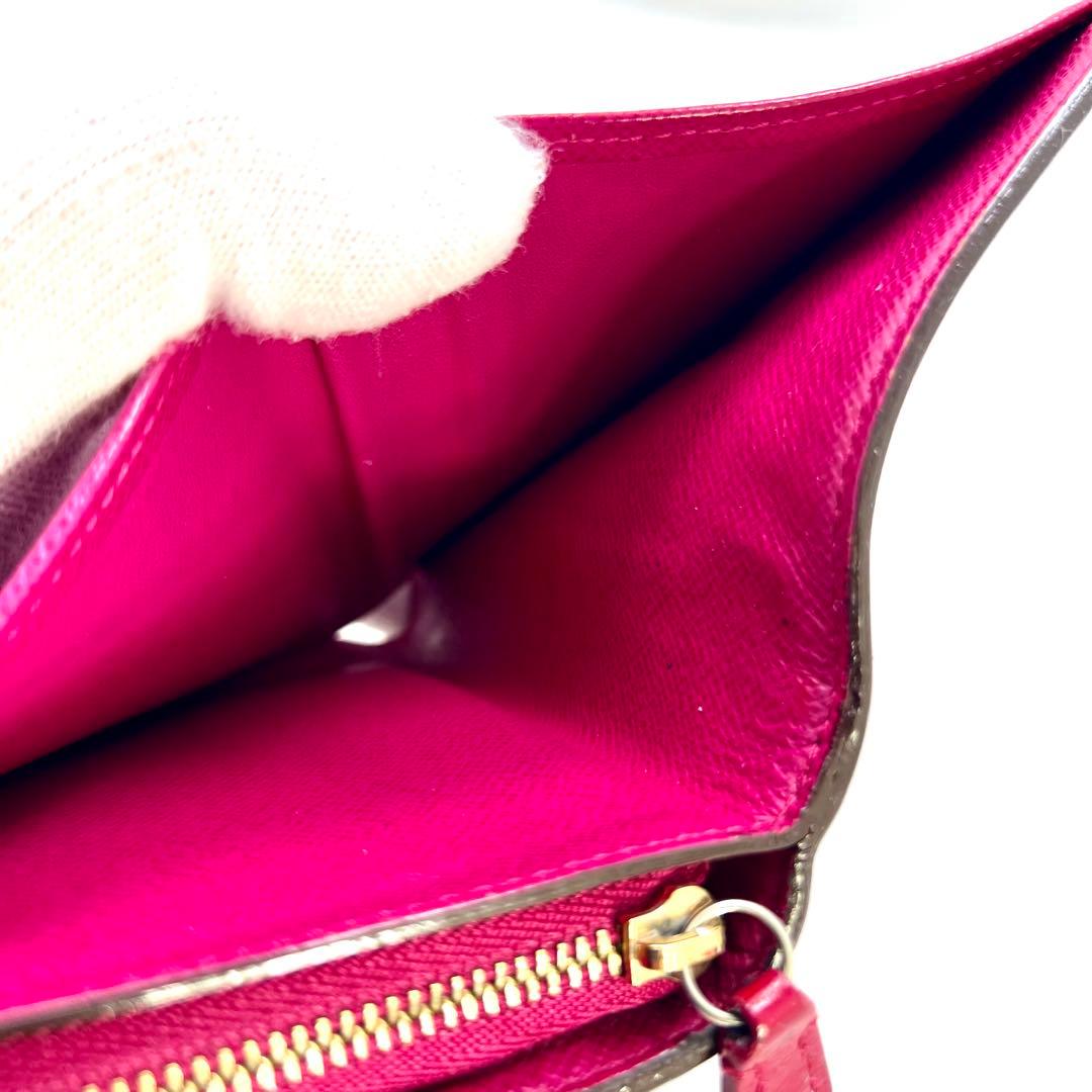 【美品】 ルイヴィトン モノグラム ペルフォ コンパクトジップ フューシャ