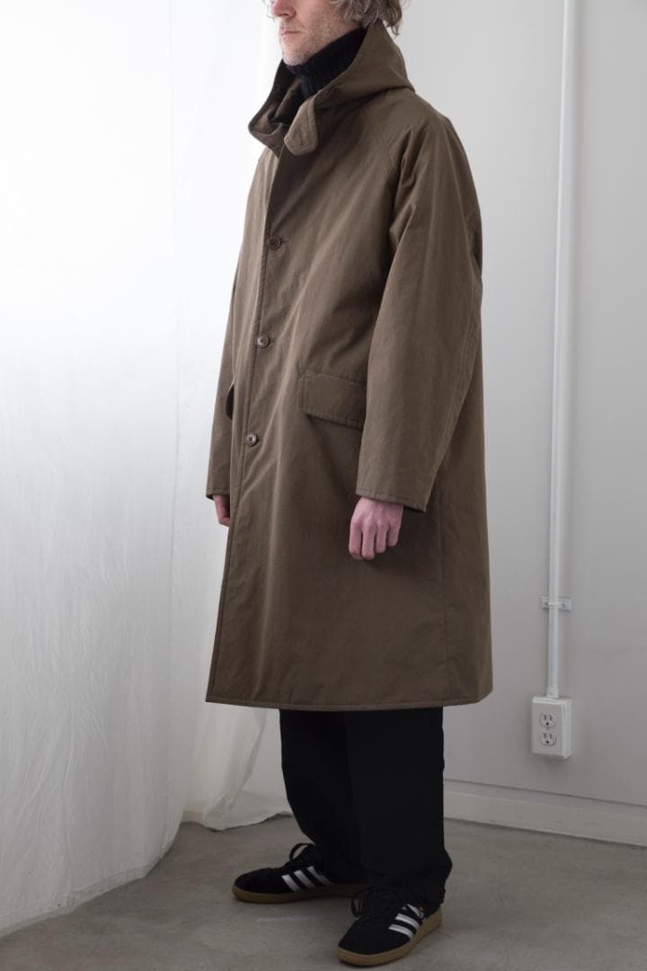 COMOLI コモリ 19AW フーデッドコート サイズ1 COMOLI (コモリ) コットン フーデッドコート