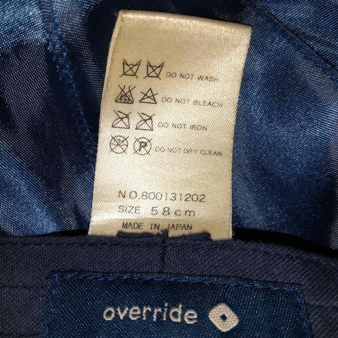 オーバーライド　キャスケット帽子ハンチング　ベレー帽　本革レザー