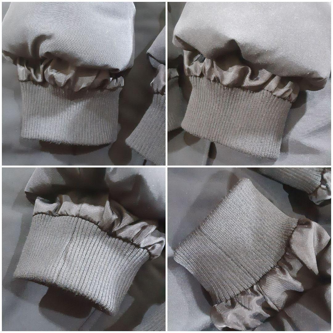 ユニクロ 大きめサイズXL ダウンロングコート 黒 ファー付フード内