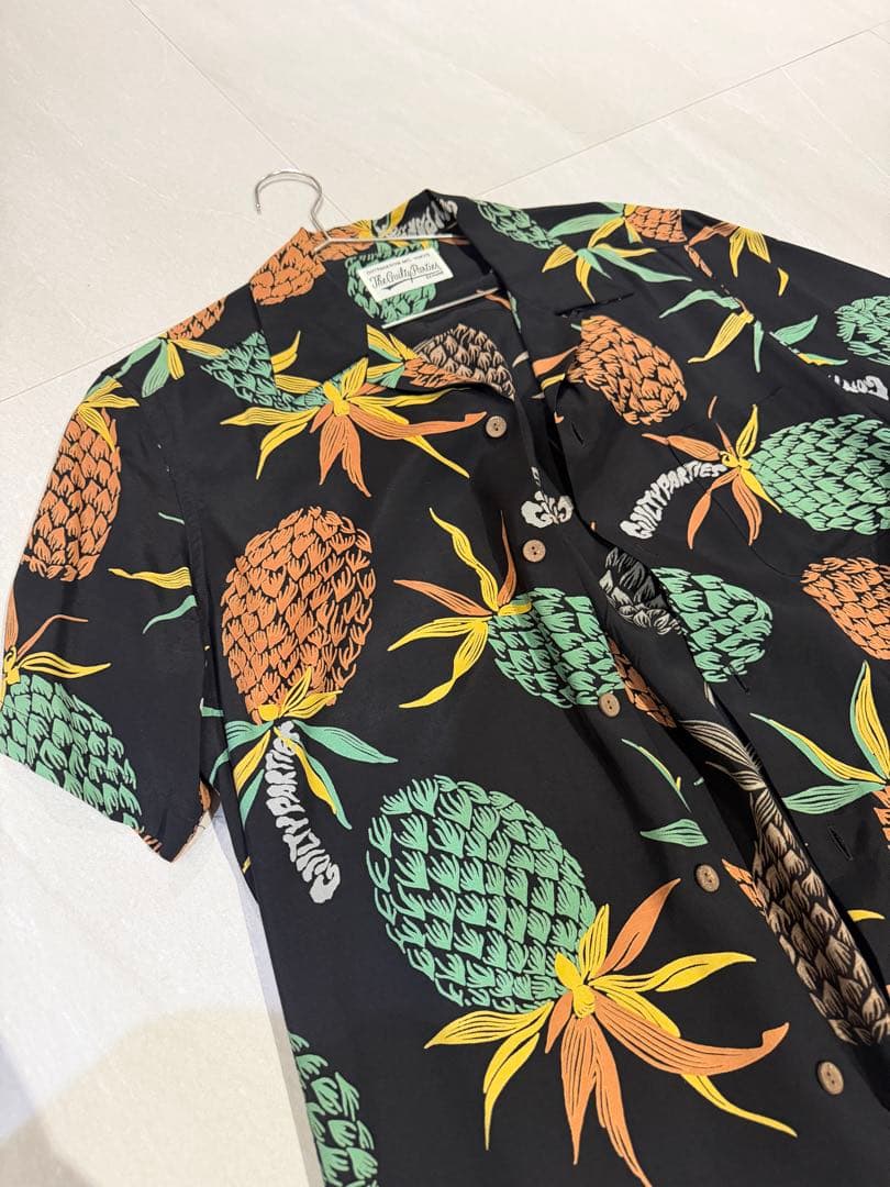 M*˚様 【極美品】WACKO MARIA アロハシャツ パイナップル柄 黒 日 楽天市場】RJC ロバート・J・クランシー アロハシャツ メンズ ハワイ製