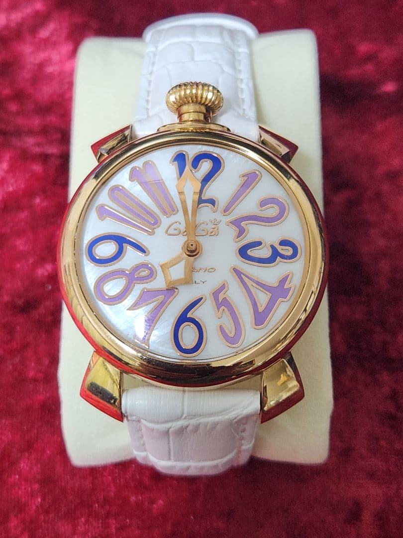 箱付 ガガミラノ マヌアーレ 5021 QZ シェル文字盤 - メルカリ