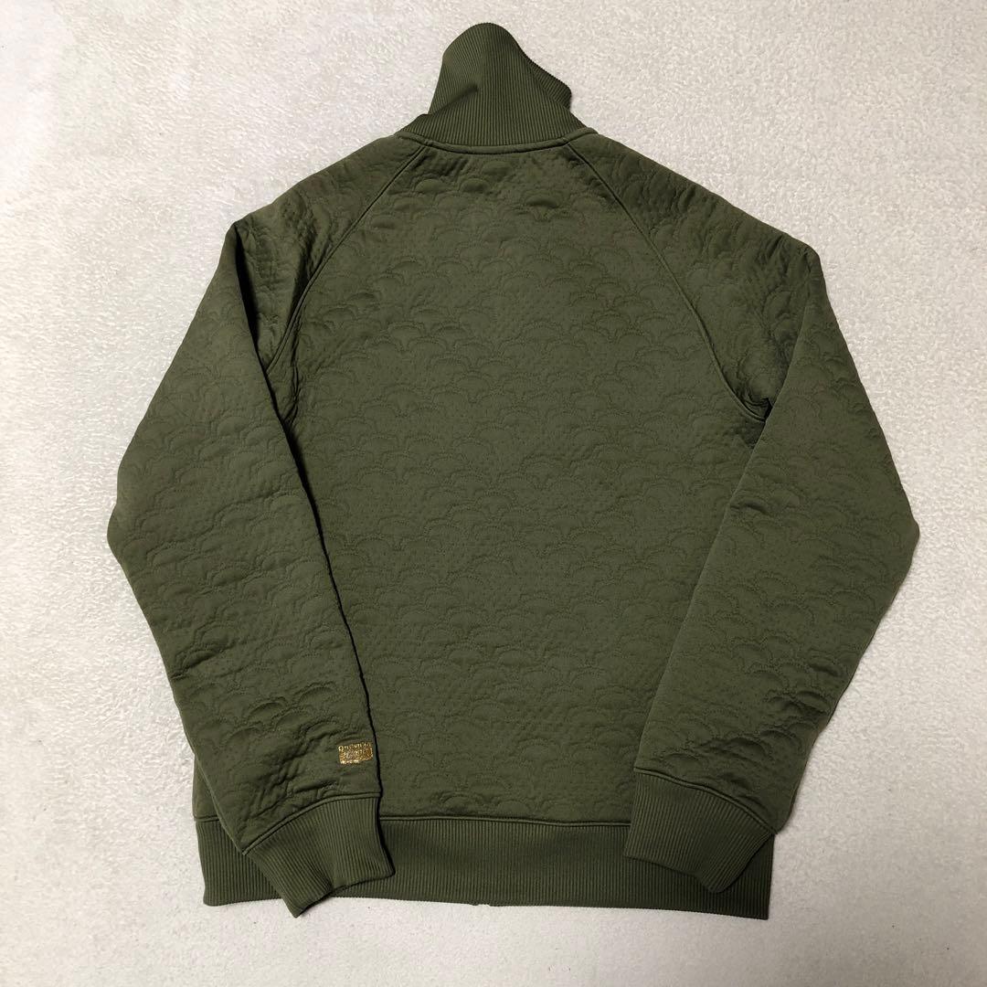 オニツカタイガー☆総柄 キルティング 刺繍ロゴ トラックジャケット