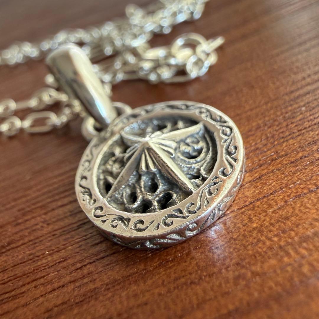 used】シルバー925製SAAD サンシンボルペンダント小925チェーン付き