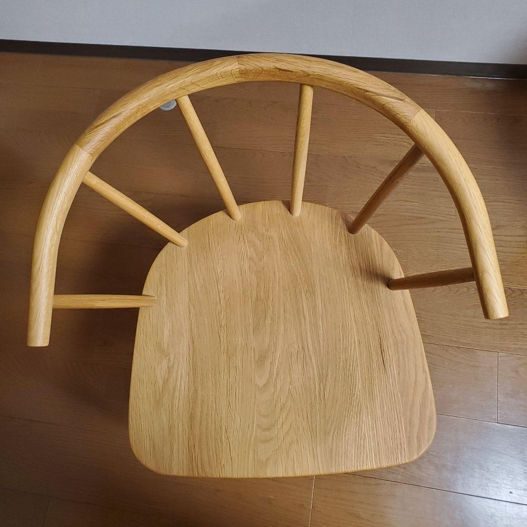 極美品 無印良品オーク製ダイニングチェア