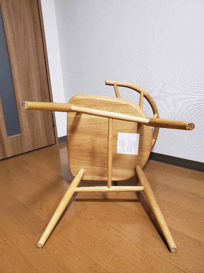 極美品 無印良品オーク製ダイニングチェア